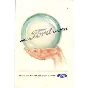 Ford Print Ad Jan. 1945 Color National Geographics 11x7½" Full Page